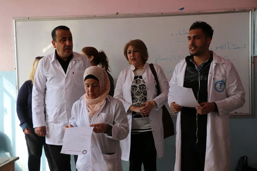 حملة التوعية الصحية لطلاب المدارس في حلب