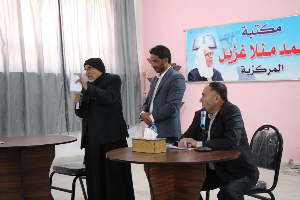 تحت عنوان" جرائم الحرب" محاضرة في منبج