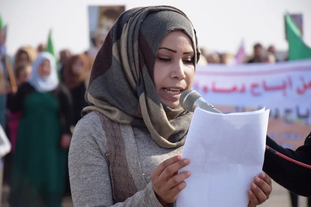 تظاهرات في الشمال السوري بمناسبة اليوم العالمي لمناهضة العنف ضد المرأة