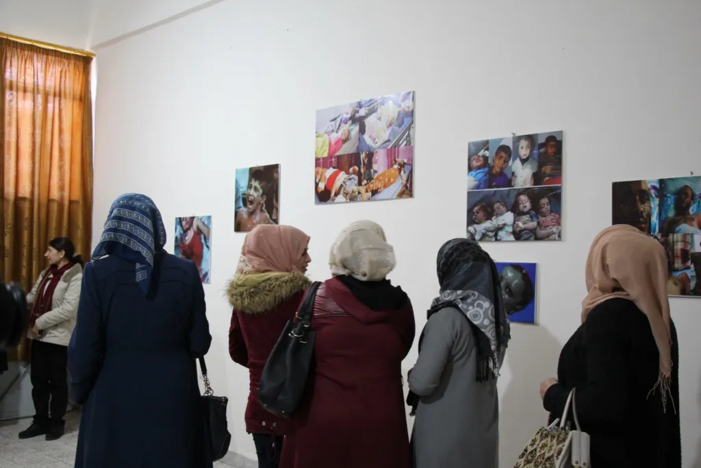 أصبوحة شعرية ومعرضاً لصور ضحايا هجوم الاحتلال التركي