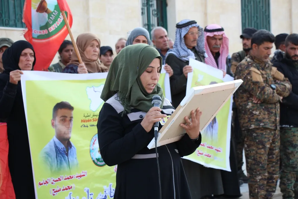مراسم تشييع في منبج