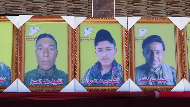 مراسم غيابية لـ8 شهداء في الشدادي