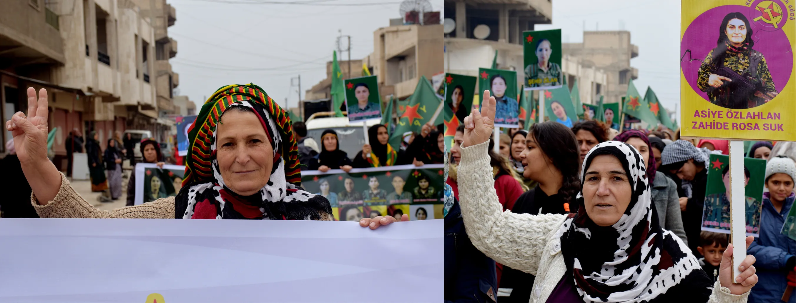 نساء قامشلو : YPJ هن بناتنا وفخر لنا وهن قوتنا ورمزنا