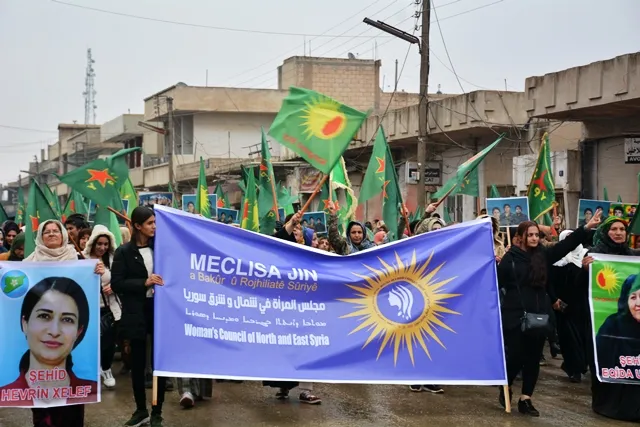 شمال وشرق سوريا تتظاهر دعماً لـ YPJ