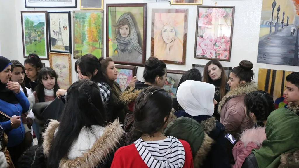 افتتاح معرض للفنون التشكيلية في حلب