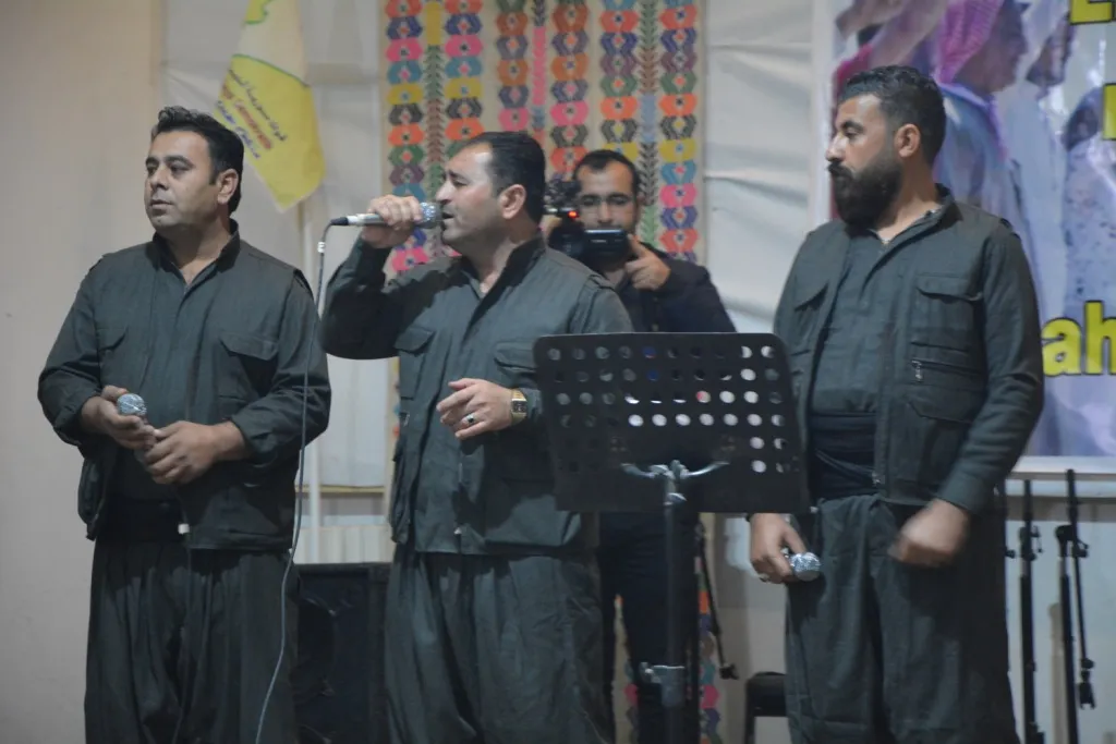 احتفالية في كوباني دعماً لقسد ولأهالي كري سبي وسريه كانيه