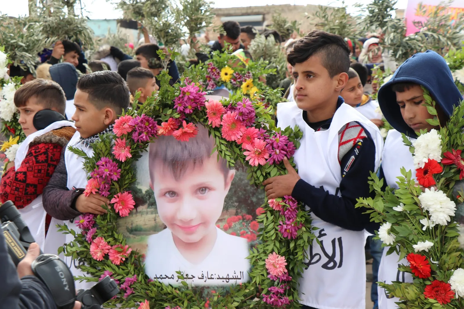 ​​​​​​​تظاهرة حاشدة في ذكرى أربعينية مجزرة تل رفعت بالشهباء