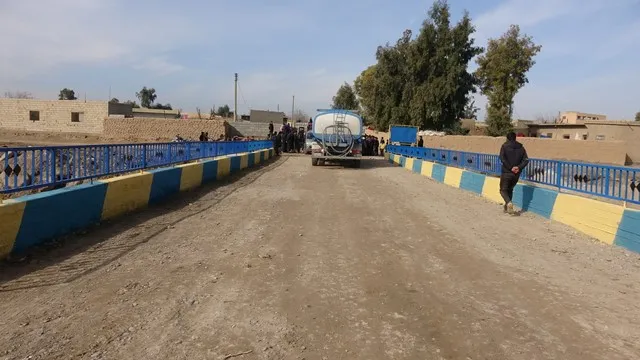 ​​​​​​​إعادة تأهيل جسر حيوي في دير الزور
