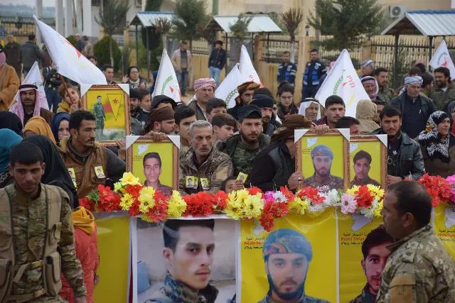 ​​​​​​​تشييع جثمان الشهيد صخر والإعلان عن سجل 14 شهيداً في الحسكة