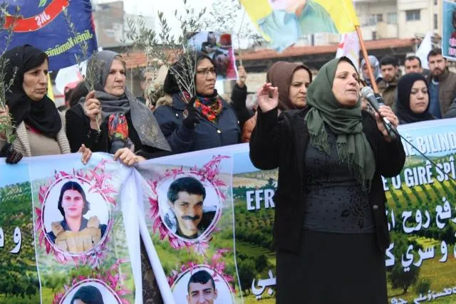 ​​​​​​​الآلاف من أهالي الجزيرة ينتفضون من أجل عفرين
