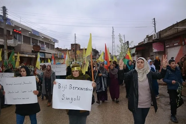​​​​​​​الآلاف من أهالي الجزيرة ينتفضون من أجل عفرين