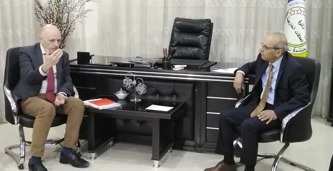 وفد بلجيكي يزور دائرة العلاقات الخارجية للإدارة الذاتية