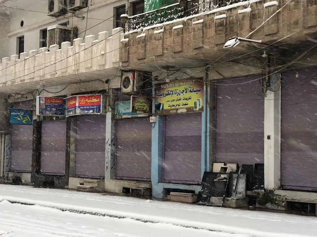 ​​​​​​​الثلوج تُغطي روج آفا