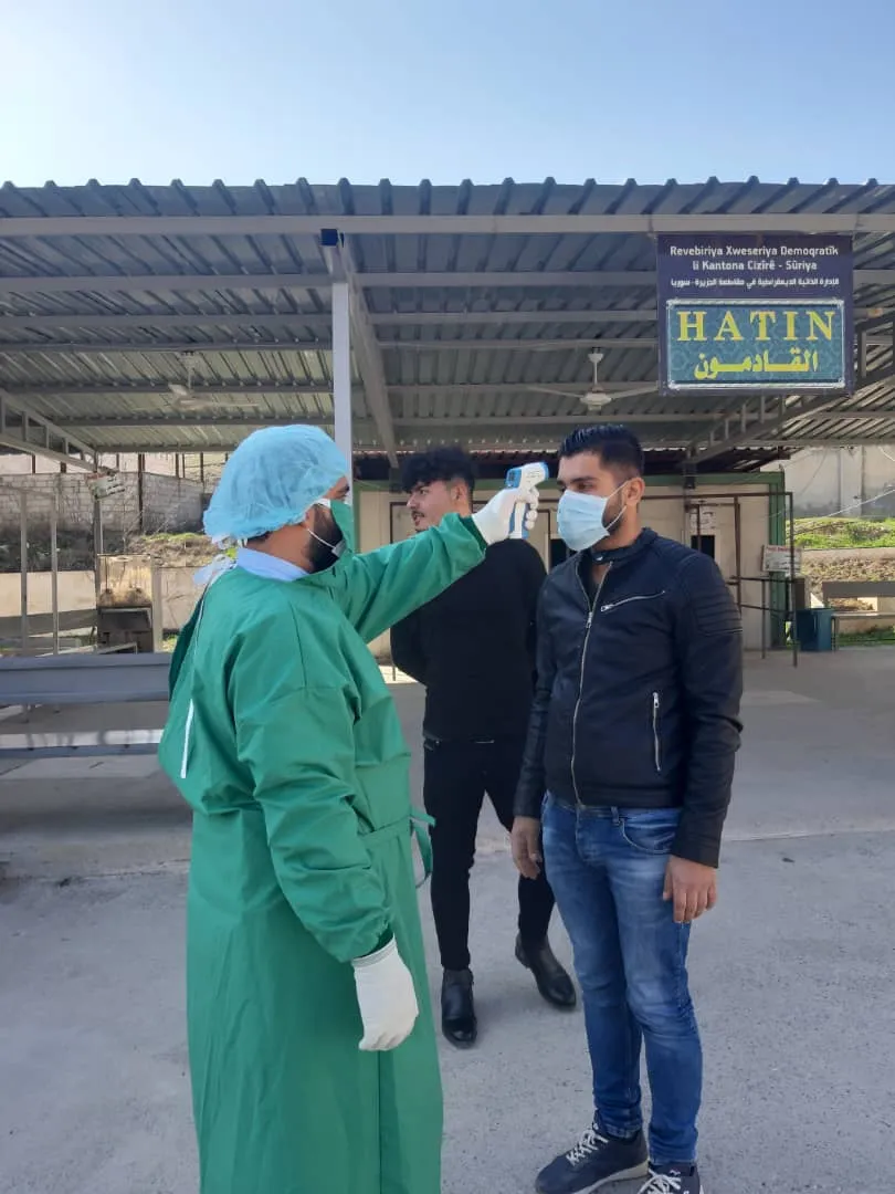 معابر شمال وشرق سوريا تتخذ جملة إجراءات للوقاية من فيروس كورونا