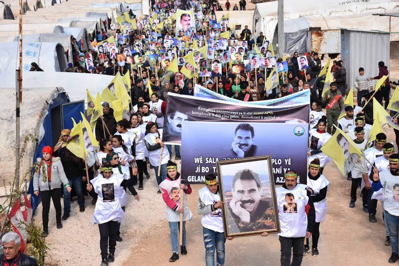 مهجرو عفرين يستنكرون مؤامرة 15 شباط