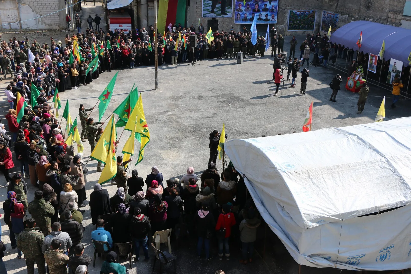 مراسم غيابية في حلب للمقاتل شورش أمانوس