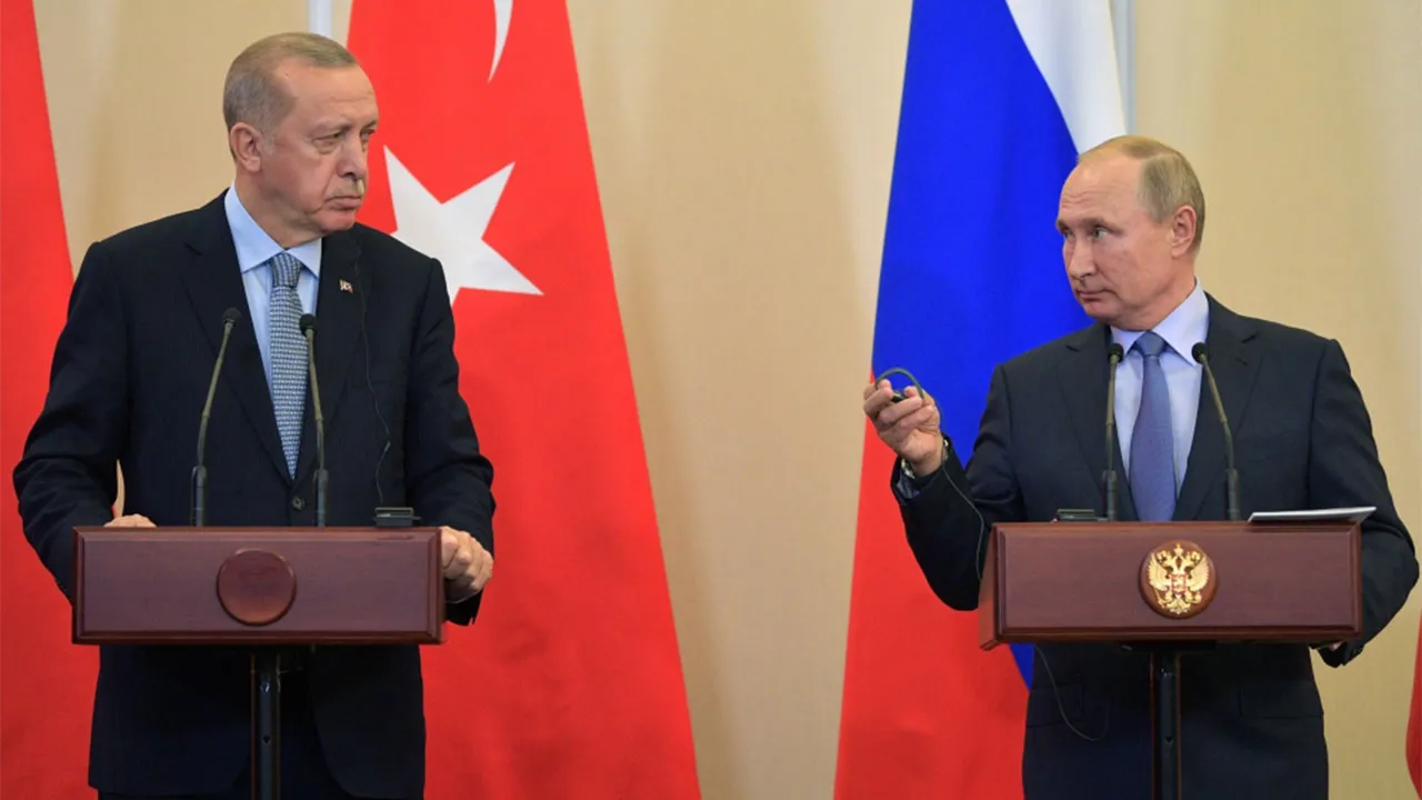 ​​​​​​​بوتين وأردوغان يبحثان هاتفياً اليوم الوضع في سوريا