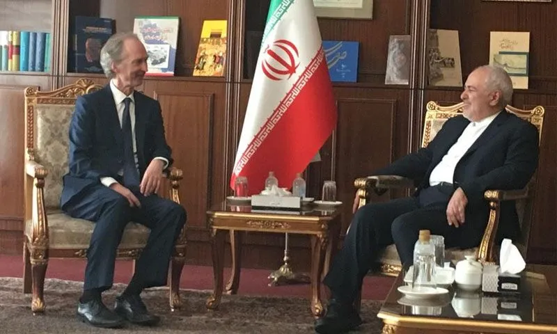 ​​​​​​​بيدرسون يلتقي وزير الخارجية الإيراني