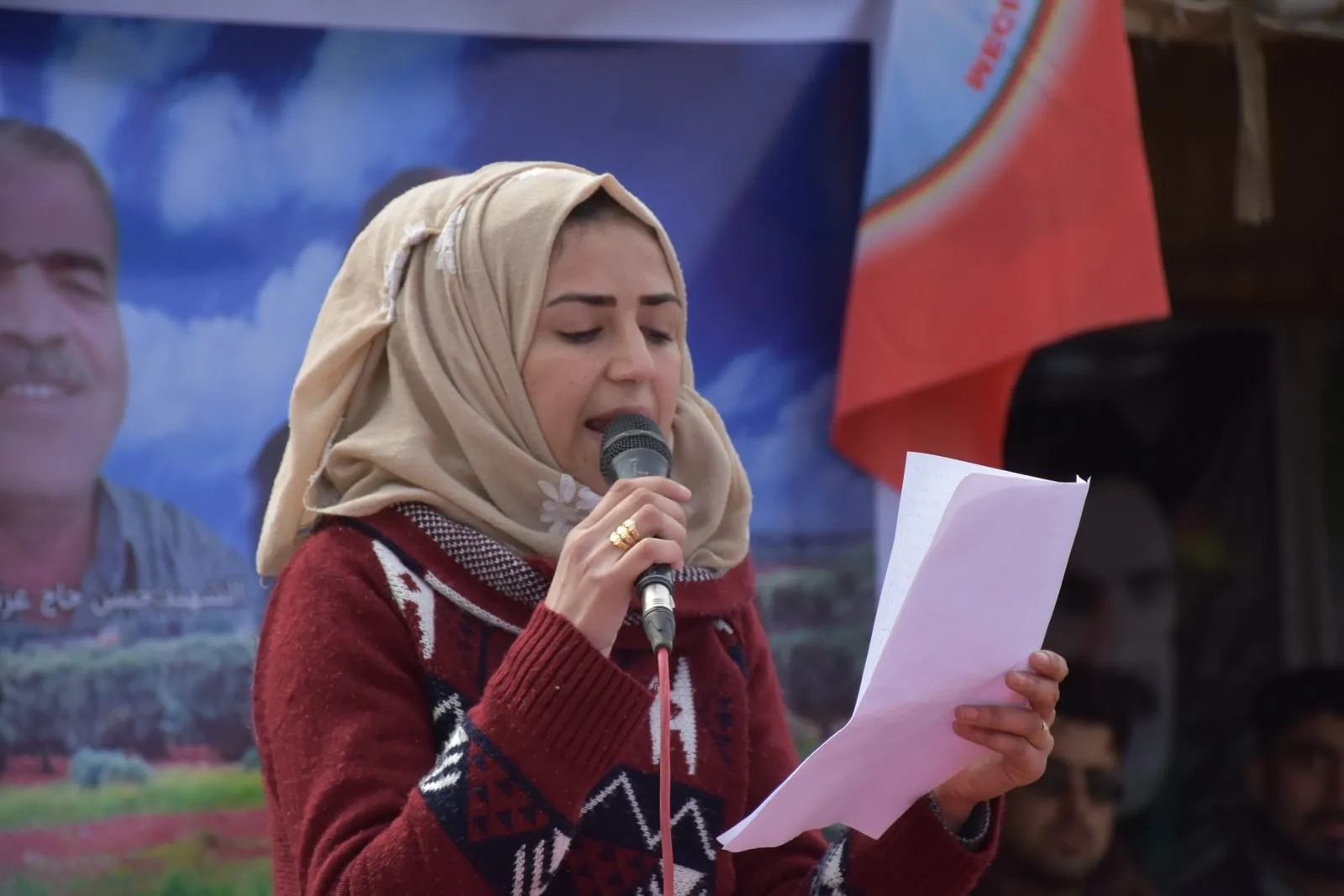 أهالي عفرين يتوافدون لخيمة عزاء شهداء مجزرة أقيبة والشهيد دلشير كفر ناصح