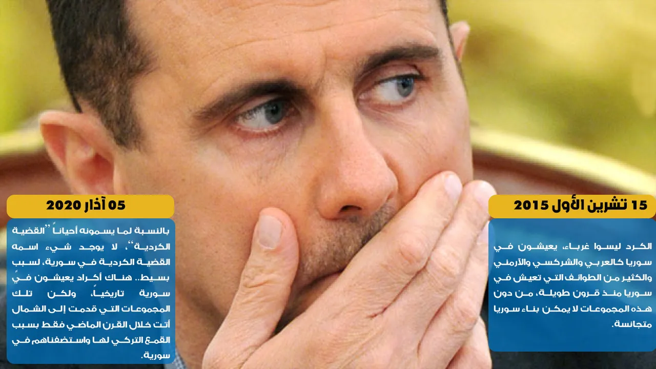 الأسد بتصريحاته يناقض نفسه