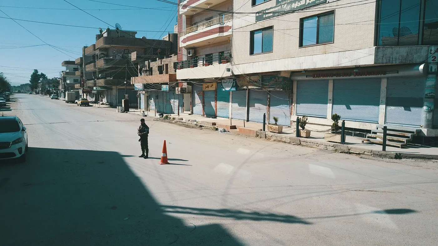 بالصور والفيديو حظر التجوال في قامشلو