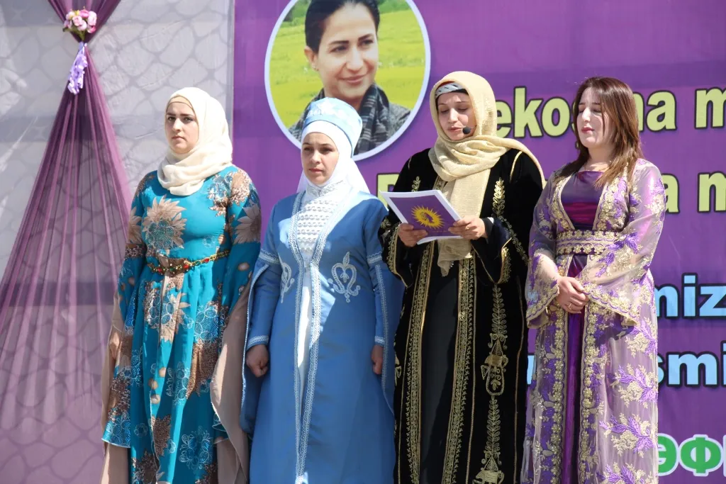 الكلمات في احتفالية منبج تدعو إلى تصعيد نضال المرأة