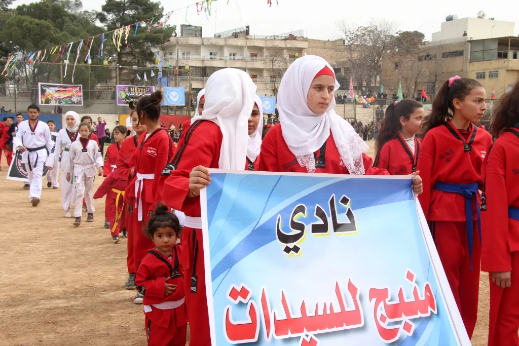 ​​​​​​​انطلاق فعاليات مهرجان رياضي في ذكرى إعلان الإدارة المدنية بمنبج