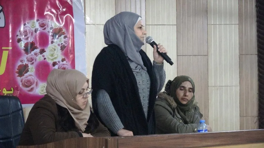 ​​​​​​​محاضرة للنساء في الطبقة ضمن حملة "نضالنا حرية ومقاومتنا نصر"