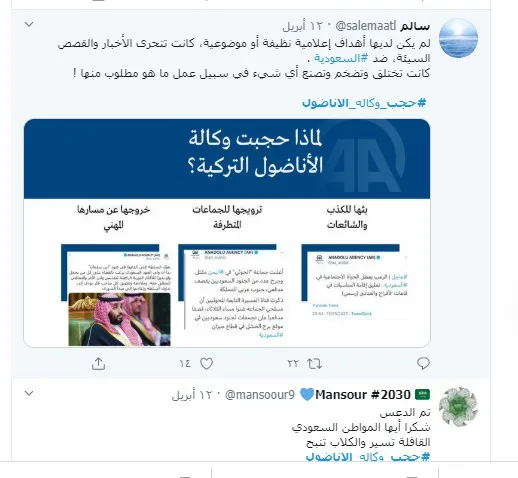 ​​​​​​​بعد حجب موقع الأناضول التركية .. حقوقي سعودي: المملكة لديها أوراق ضغط كبيرة