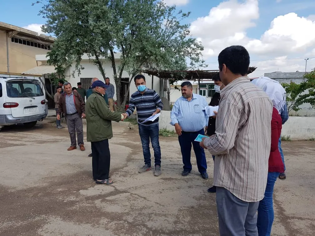 ​​​​​​​جولة للجنة الكادحين على العمال في إقليم الفرات بمناسبة عيد العمال