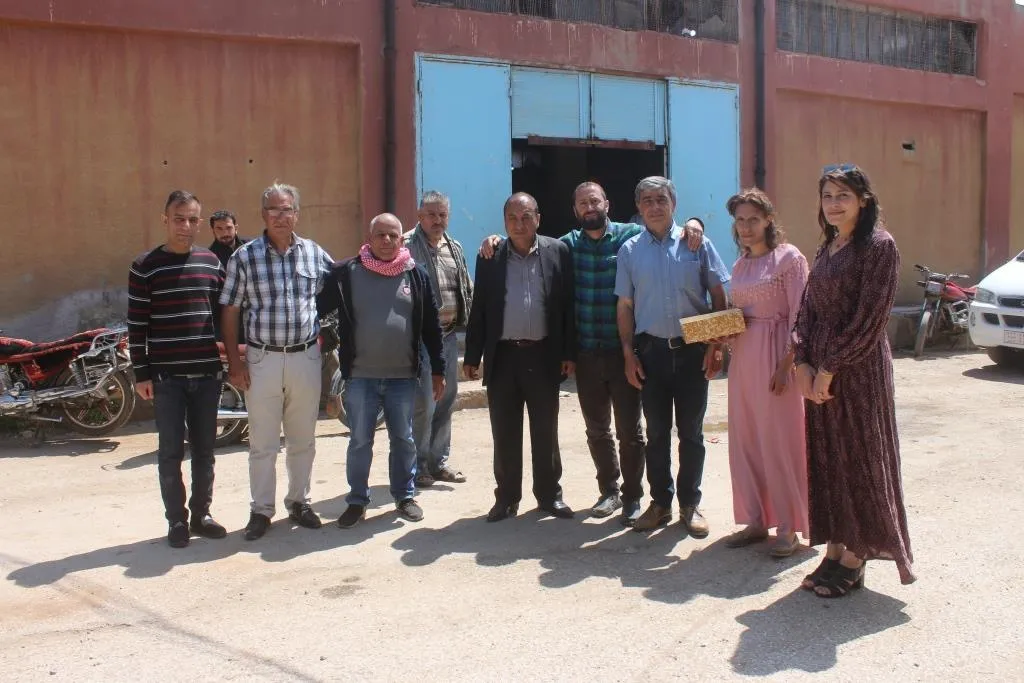 ​​​​​​​لجنة الكادحين في الدرباسية تزور العمال بمناسبة 1 أيار