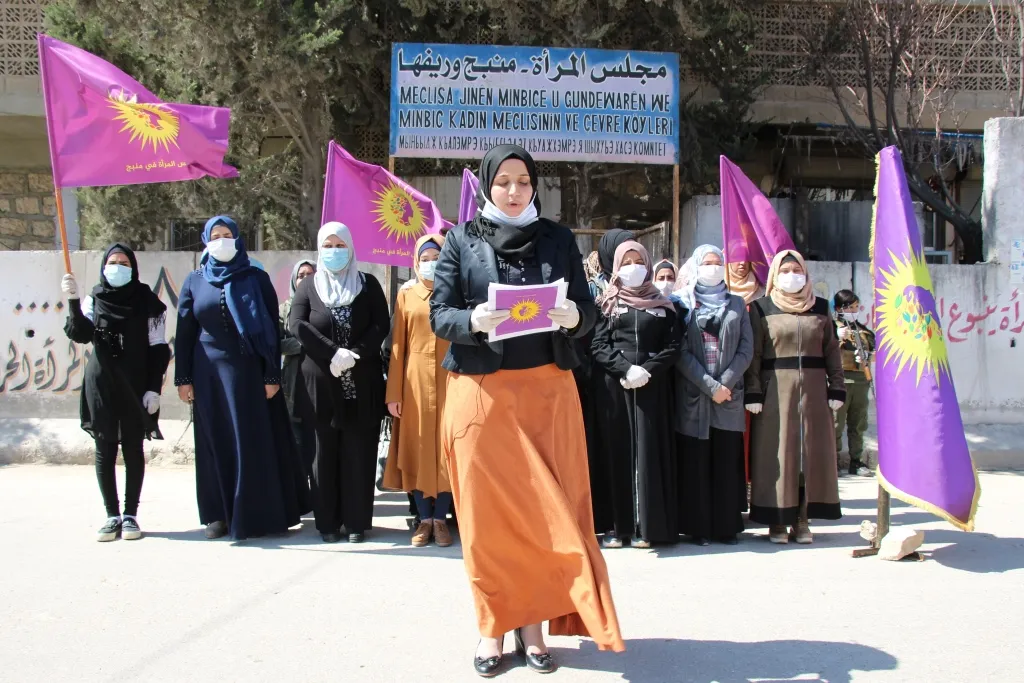 ​​​​​​​مجلس المرأة في منبج يدين أعمال العنف المرتكبة بحق النساء