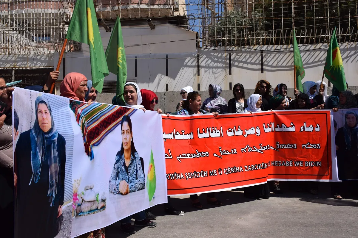 نساء قامشلو يطالبن المنظمات الدولية بمحاسبة تركيا