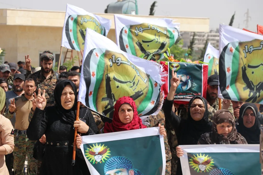 تشييع شهيد من لواء ثوار إدلب في منبج