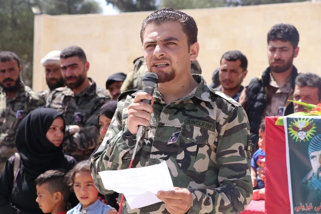 تشييع شهيد من لواء ثوار إدلب في منبج