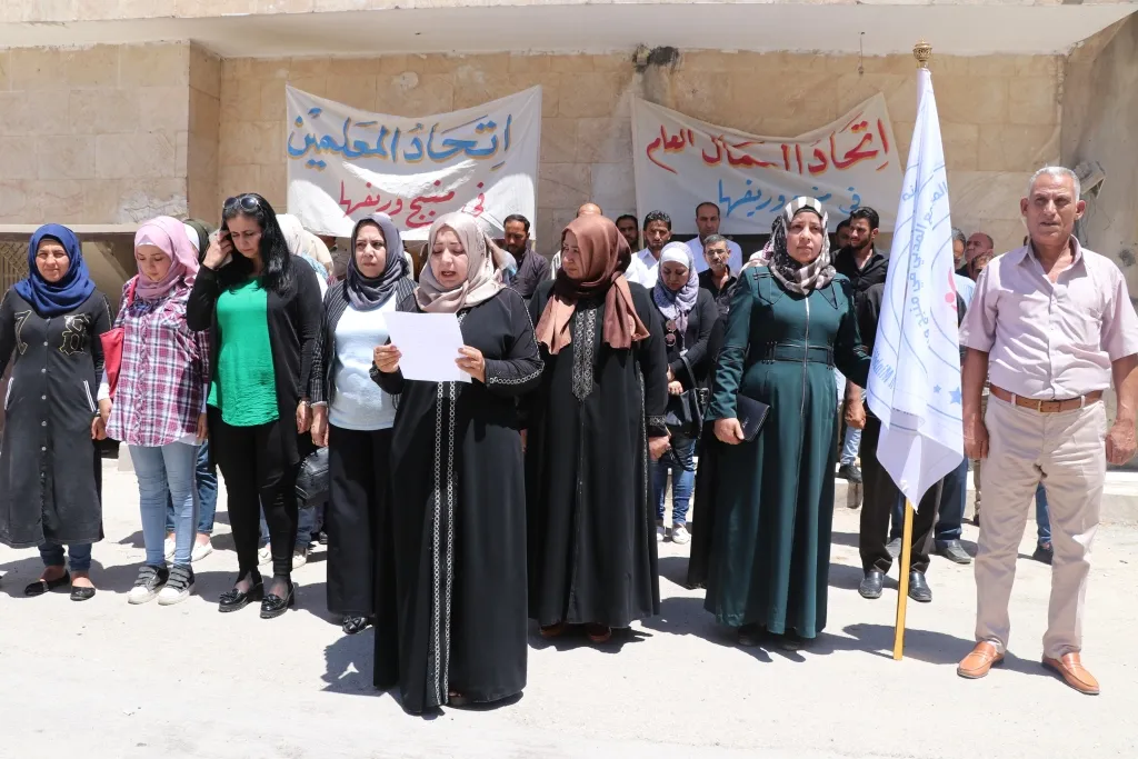 ​​​​​​​بيانات ووقفات احتجاجية تنديداً بمجازر الاحتلال التركي بحق المرأة