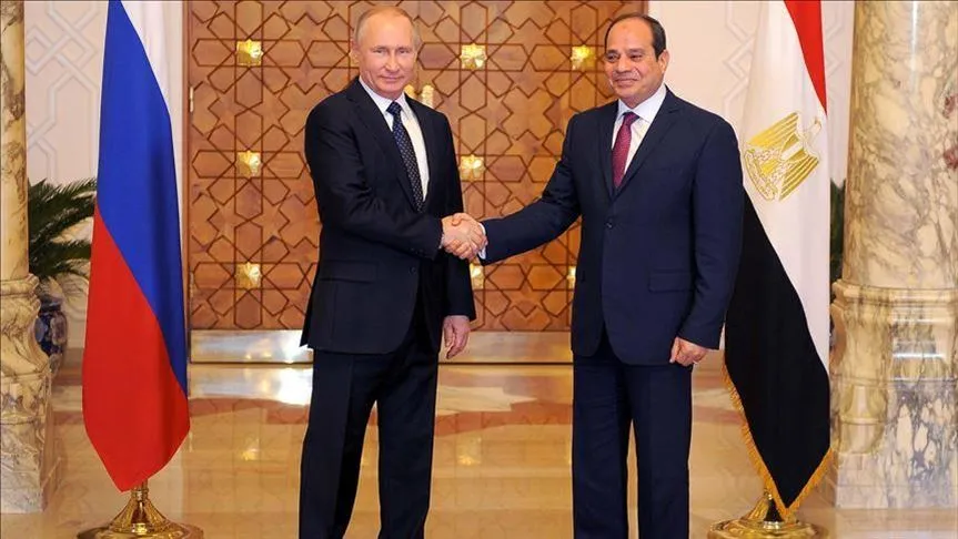 بوتين يؤكد للسيسي ترحيب روسيا بإعلان القاهرة
