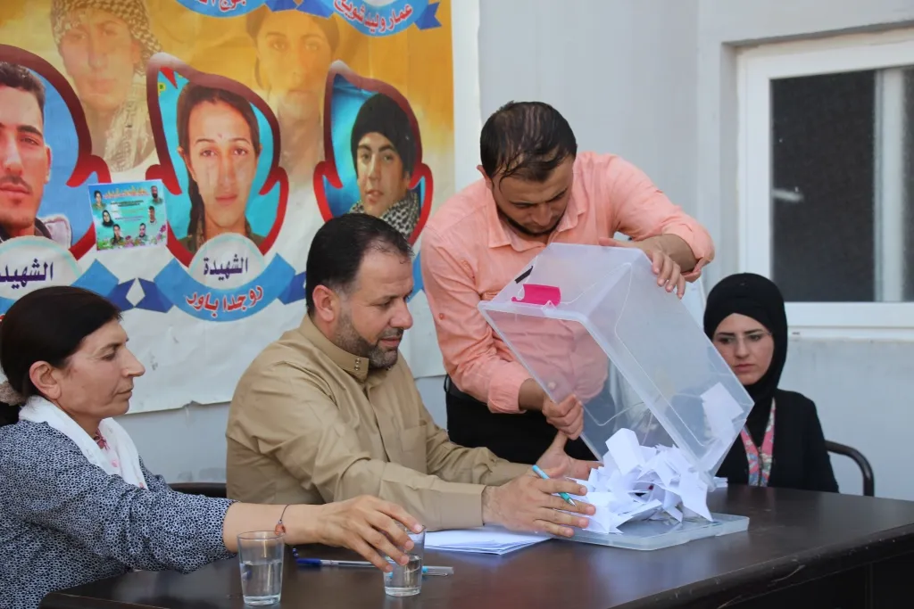 انتهاء حملة انتخاب رؤساء مشتركين للمجالس المدنية في منبج