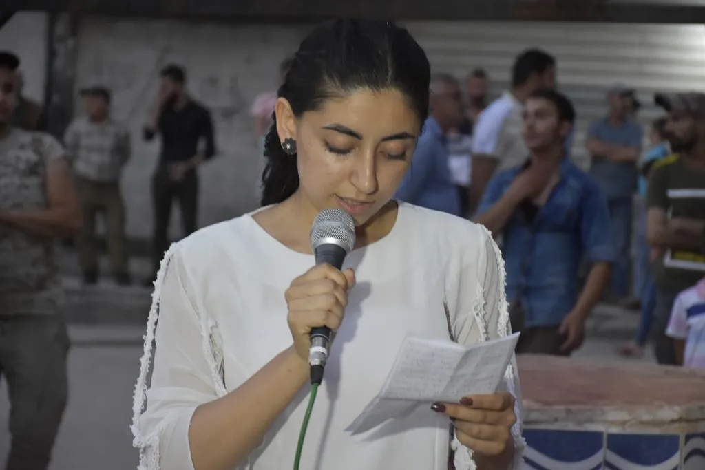 تظاهرة بالمشاعل في حلب استذكاراً للشهيدة زيلان