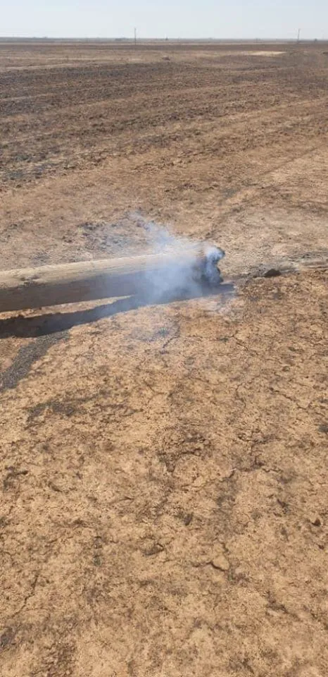 حرق بقايا المحاصيل الزراعية يتسبب بحرمان عشرات القرى من الكهرباء