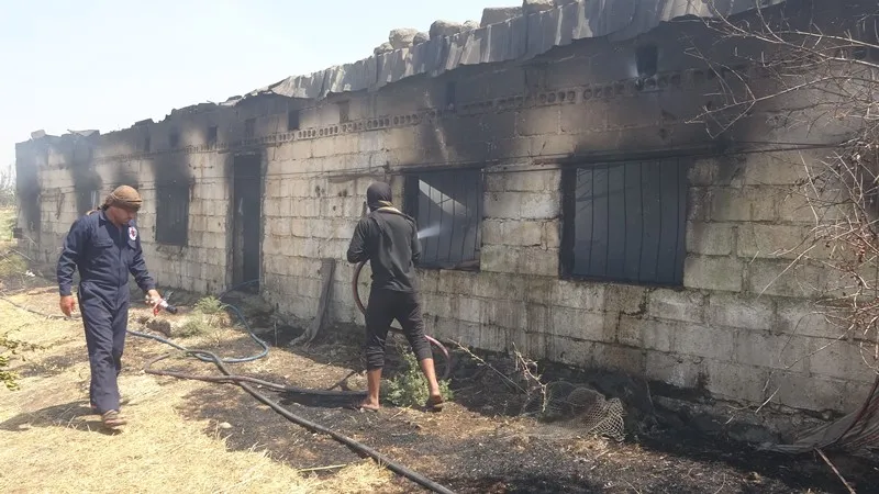 أضرار كبيرة في الممتلكات خلّفها إضرام النّيران في بقايا المحاصيل الزّراعيّة