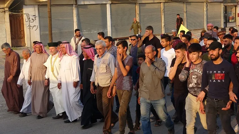 مظاهرات في تربه سبيه وكوجرات تنديداً بالهجمات التركية ودعماً لمقاومة حفتانين