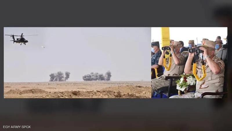 عقب مناورات تركية.. الجيش المصري ينفذ مناورة على حدود ليبيا