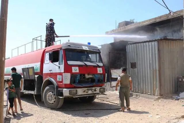 أضرار كبيرة إثر احتراق فرن في ناحية تربه سبيه