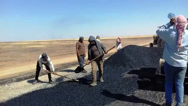 ​​​​​​​ترميم طريق حيوي في تربه سبيه وتوسيع خطوط الصرف الصحي في مخيم برخدان