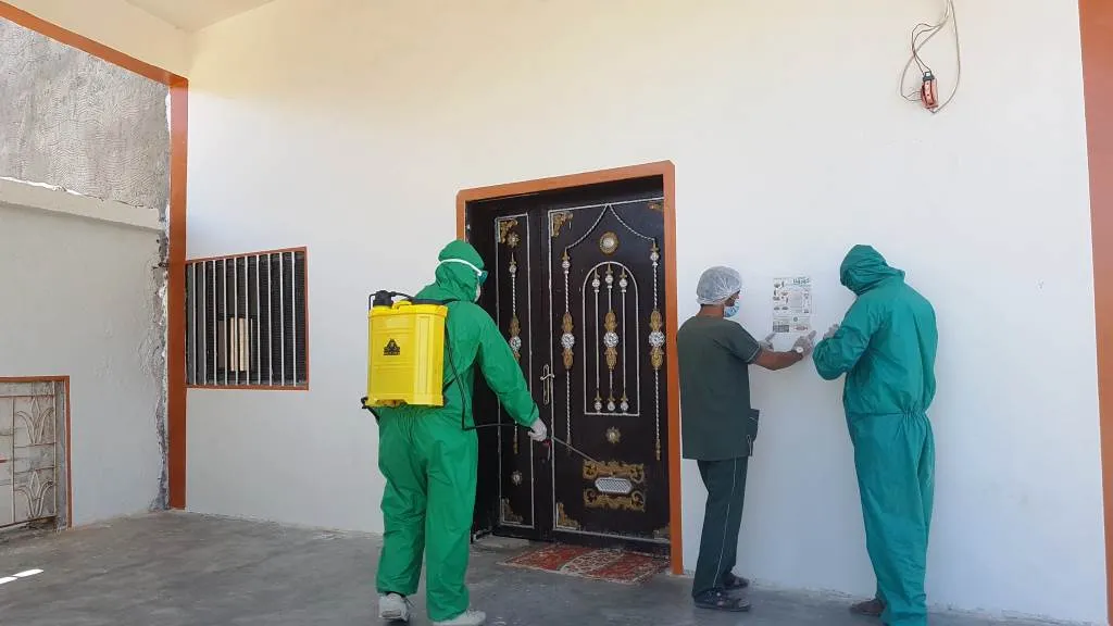حملة متابعة ووقاية من فيروس كورونا في الريف الشرقي لدير الزور