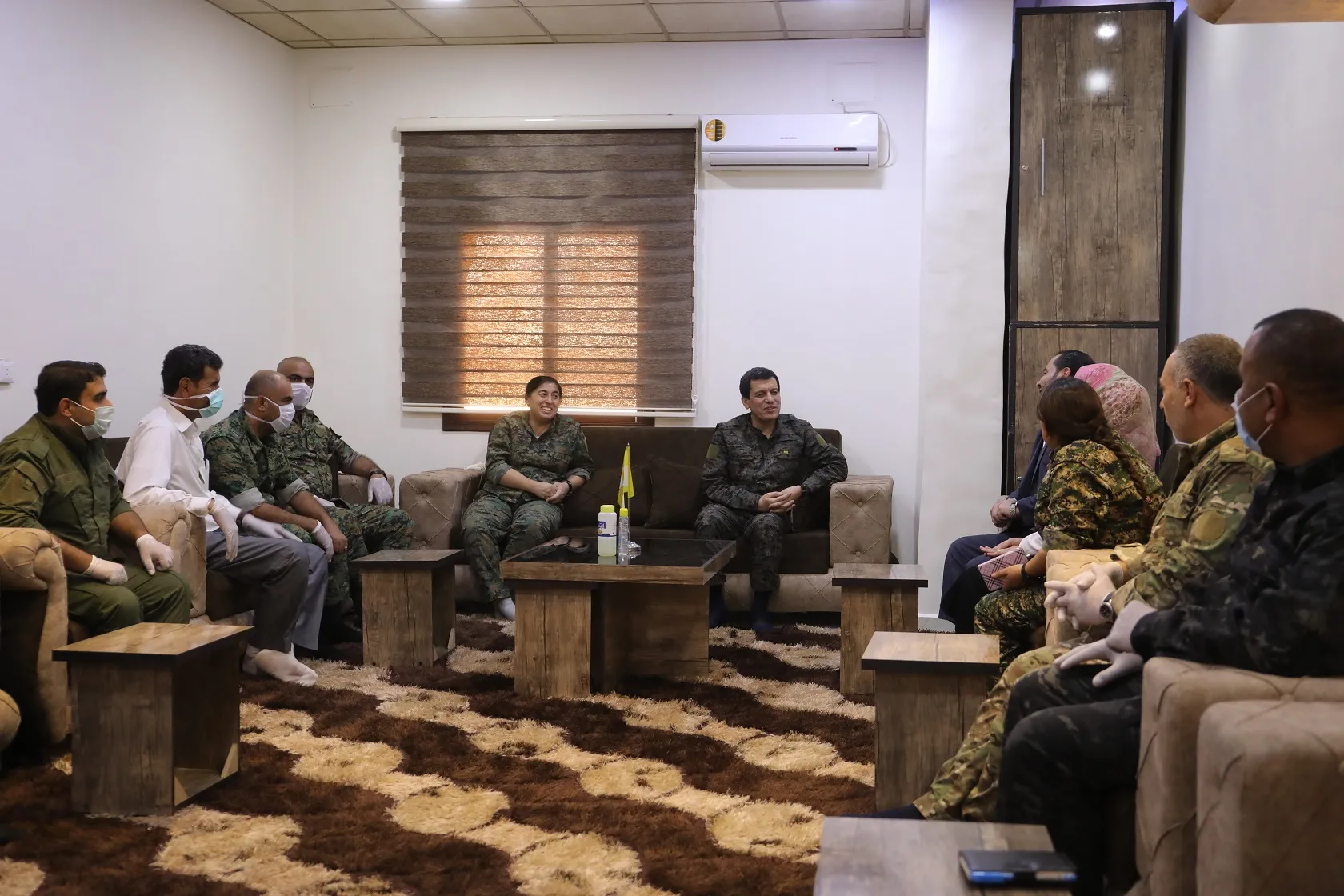 ​​​​​​​مظلوم عبدي وقيادات قسد يتفقدون المؤسسات العسكرية والمدنية في دير الزور