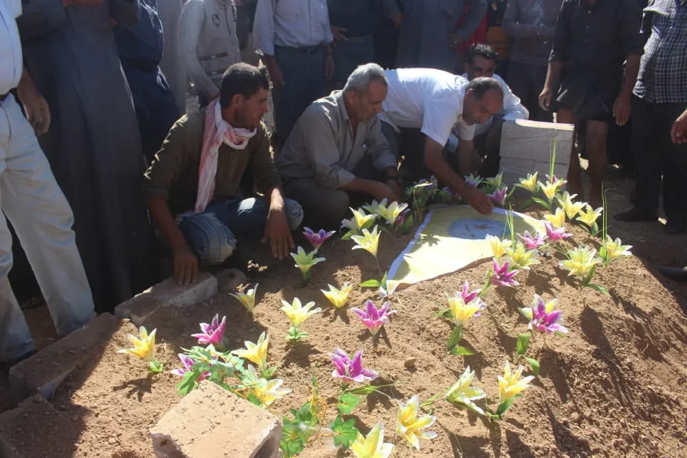 ​​​​​​​جثمان الشّهيد عبد الله محمود وري الثرى في مثواه الأخير