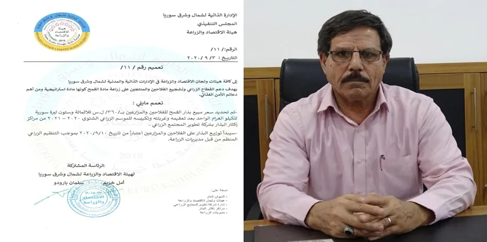 هيئة الاقتصاد والزراعة تحدد سعر بذار القمح وموعد البدء بتوزيعه