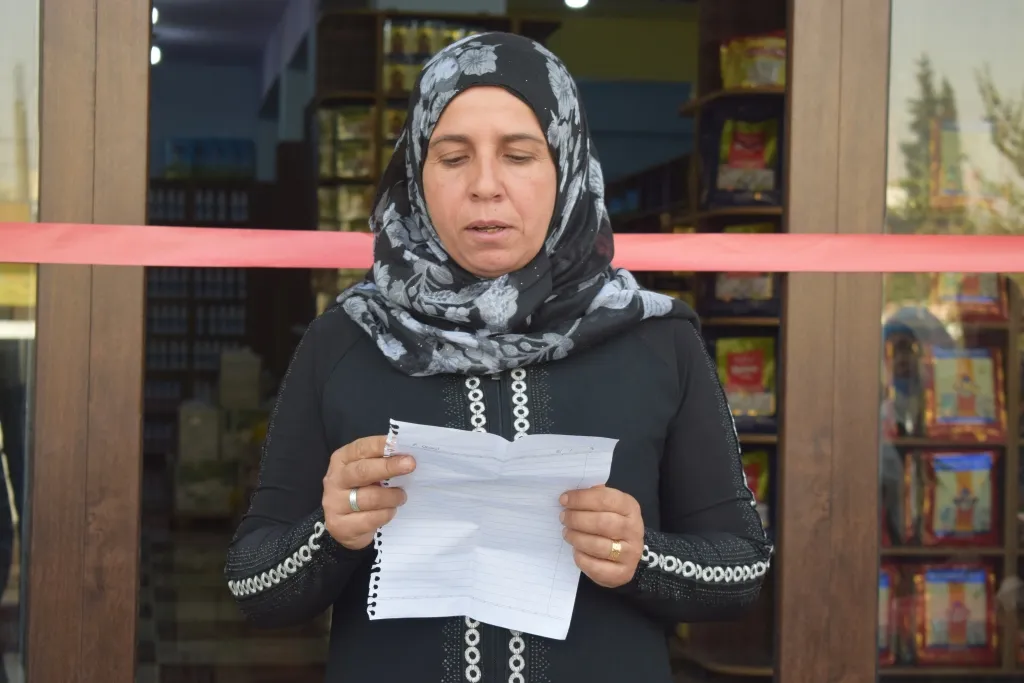  افتتاح مؤسسة نوروز الاستهلاكية في مدينة منبج